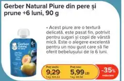 Dr.Max Gerber Natural Piure din pere și prune +6 luni Ofertă