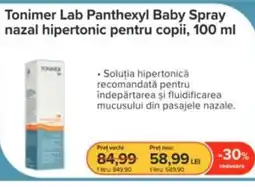 Dr.Max Tonimer Lab Panthexyl Baby Spray nazal hipertonic pentru copii Ofertă
