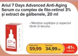 Dr.Max Ariul 7 Days Advanced Anti-Aging Serum cu complex de fito-retinol 3% şi extract de gălbenele Ofertă