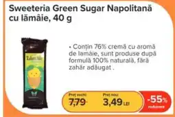 Dr.Max Sweeteria Green Sugar Napolitană cu lămâie Ofertă