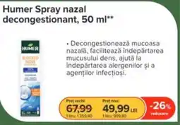 Dr.Max Humer Spray nazal decongestionant Ofertă