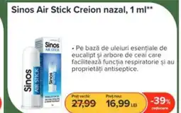 Dr.Max Sinos Air Stick Creion nazal Ofertă