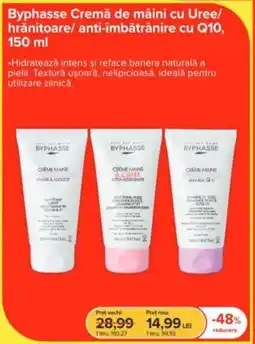 Dr.Max Byphasse Cremă de mâini cu Uree/ hrănitoare/ anti-îmbătrânire cu Q10 Ofertă