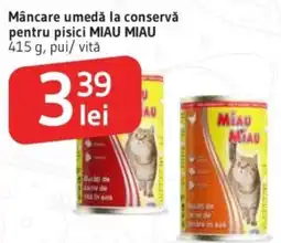 Supeco Mâncare umedă la conservǎ pentru pisici MIAU MIAU Ofertă