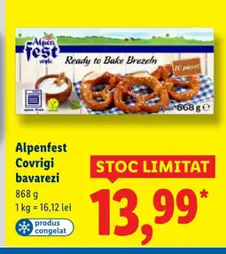 Lidl Alpenfest Covrigi bavarezi Ofertă