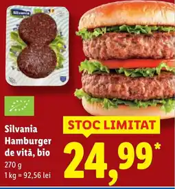 Lidl Silvania Hamburger de vitǎ, bio Ofertă