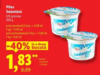 Lidl Pilos Smântână Ofertă