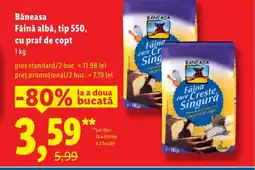 Lidl Băneasa Făină albă, tip 550, cu praf de copt Ofertă