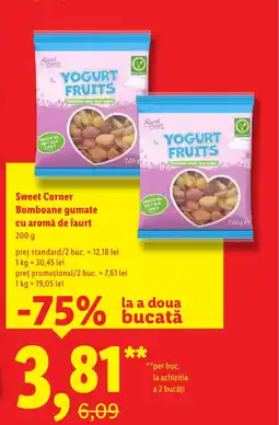Lidl Sweet Corner Bomboane gumate cu aromă de iaurt Ofertă