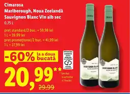 Lidl Cimarosa Marlborough, Noua Zeelandă Sauvignon Blanc Vin alb sec Ofertă