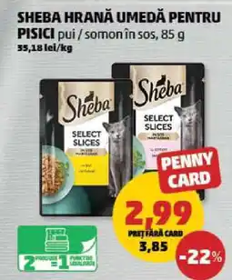 Penny SHEBA HRANĂ UMEDĂ PENTRU PISICI Ofertă