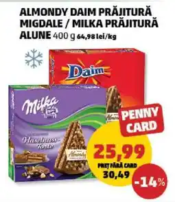 Penny ALMONDY DAIM PRĂJITURĂ MIGDALE / MILKA PRĂJITURĂ ALUNE Ofertă