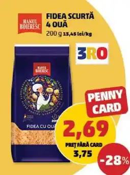 Penny Fidea Scurtă 4 Ouă Ofertă