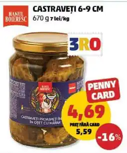 Penny CASTRAVEȚI 6-9 CM Ofertă