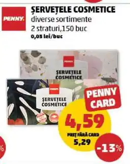 Penny Șervețele cosmetice Ofertă