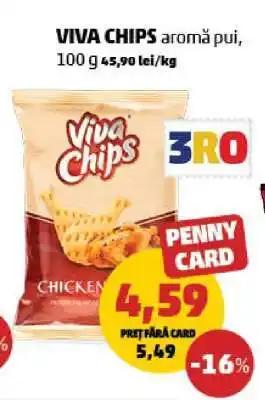 Penny VIVA CHIPS aromă pui Ofertă