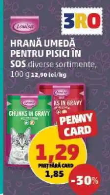 Penny Louisa Hrană umedă pentru pisici în sos Ofertă