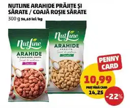 Penny Nutline Arahide Prăjite și Sărate / Coajă Roșie Sărate Ofertă