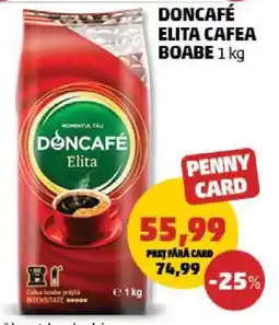 Penny DONCAFÉ ELITA Cafea boabe 1 kg Ofertă