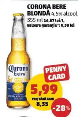 Penny CORONA Bere blondă Ofertă