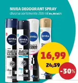 Penny NIVEA Deodorant spray Ofertă
