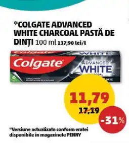 Penny Colgate Advanced White Charcoal Pastă de Dinți Ofertă