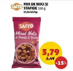 Penny Mix de Nuci și Stafide 100g Ofertă