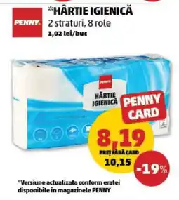 Penny Hârtie igienică Ofertă