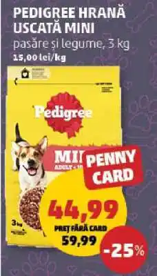 Penny PEDIGREE HRANĂ USCATĂ MINI Ofertă
