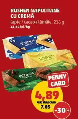 ROSHEN Napolitane cu cremă