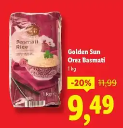 Lidl Golden Sun Orez Basmati Ofertă