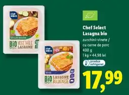 Lidl Chef Select Lasagna bio Ofertă