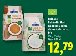 Lidl Belbake Zahăr din flori de cocos / Făină de nucă de cocos, bio Ofertă