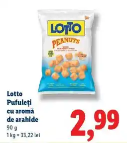 Lidl Lotto Pufuleți cu aromă de arahide Ofertă