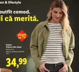 Lidl Esmara Pulover reiat, damă Ofertă