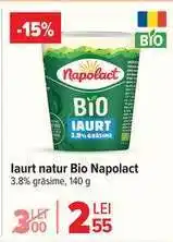 Carrefour Iaurt natur Bio Napolact Ofertă