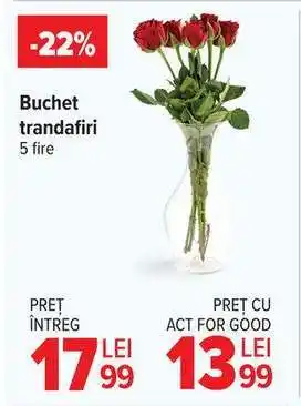 Carrefour Buchet trandafiri Ofertă