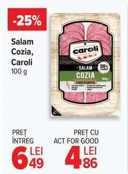 Carrefour Salam Cozia, Caroli 100g Ofertă