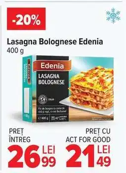 Carrefour Lasagna Bolognese Edenia Ofertă
