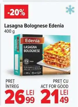Carrefour Lasagna Bolognese Edenia Ofertă