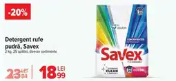 Carrefour Detergent rufe pudră, Savex Ofertă