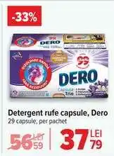 Carrefour Detergent rufe capsule, Dero Ofertă