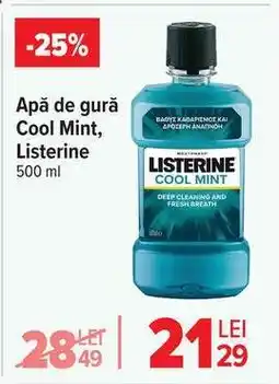 Carrefour Apă de gură Cool Mint, Listerine 500 ml Ofertă