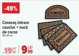 Carrefour Covoraș intrare cauciuc + nucă de cocos Ofertă