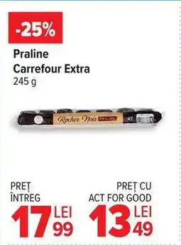 Carrefour Praline Carrefour Extra 245 g Ofertă