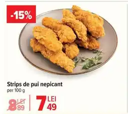Carrefour Strips de pui, nepicant Ofertă