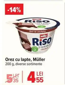 Carrefour Orez cu lapte, Müller Ofertă