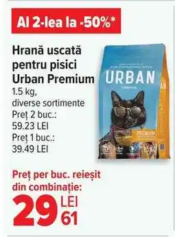 Carrefour Hrană uscată pentru pisici Urban Premium Ofertă