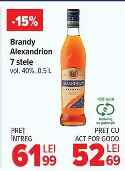 Carrefour Brandy Alexandrion 7 stele Ofertă