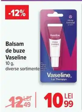 Carrefour Balsam de buze Vaseline Ofertă